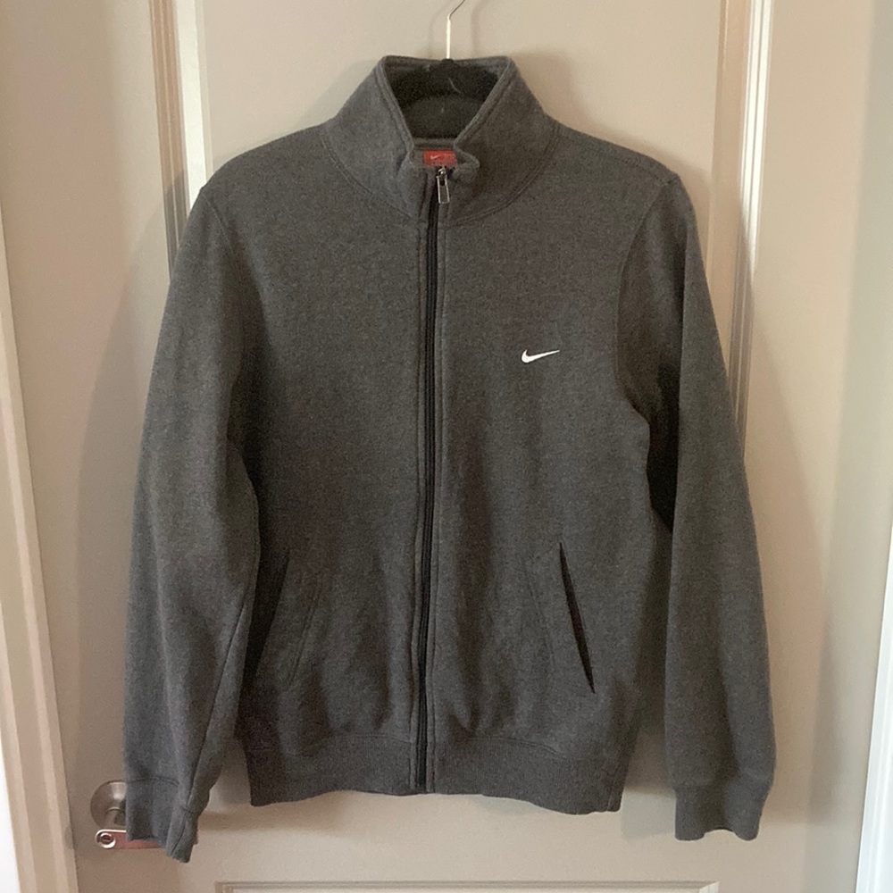 Nike Small Grey Zip Up Sweatshirt
